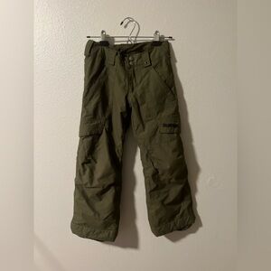 Burton Kids Forest Green Snow Pants size small
